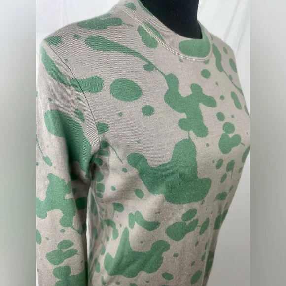 Marc Jacobs Oil Drop Wool Sweatshirt Dress in Granite Multi. Size Small - Picture 5 of 5